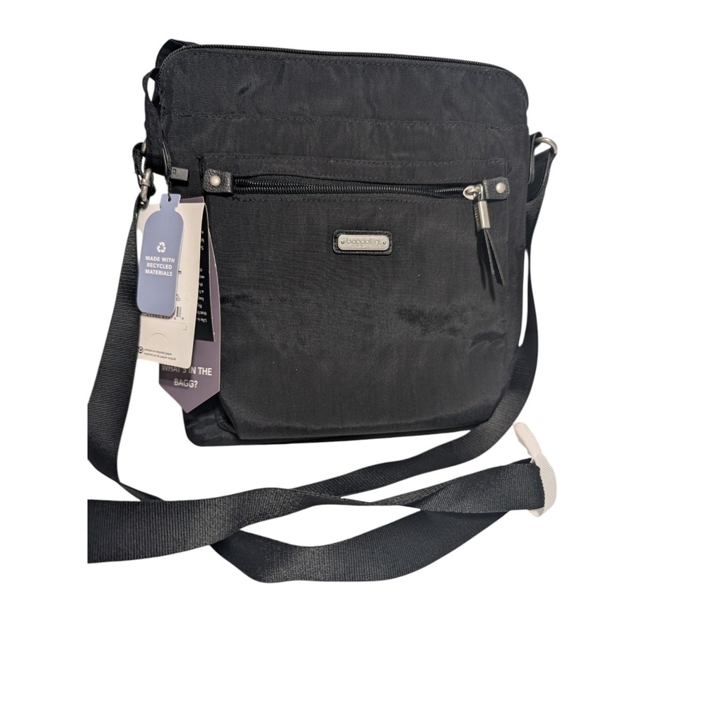 Baggallini Crossbody bag & Wallet‎ RFID Journey BLACK  travel messenger NWT
